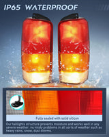 Nilight Taillight Assembly Compatible with 1997 1998 1999 2000 2001 Jeep Cherokee Limited SE Sport XJ XJ Chassis Rear Tail Light Lamp Replacement OE Style Drive and Passenger Side, view 6