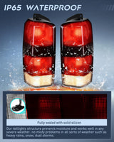 Nilight Taillight Assembly Compatible with 1997 1998 1999 2000 2001 Jeep Cherokee Limited SE Sport XJ XJ Chassis Rear Tail Light Lamp Replacement OE Style Smoked Black Drive and Passenger Side, view 6