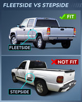 Nilight Taillight Assembly Compatible with 1999 2000 2001 2002 2003 2004 2005 2006 GMC Sierra 1999-2002 Chevy Silverado Fit Fleetside Tail Rear Light OE Style Driver Side Black Border, view 2