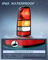 Nilight Taillight Assembly Compatible with 1999 2000 2001 2002 2003 2004 2005 2006 GMC Sierra 1999-2002 Chevy Silverado Fit Fleetside Tail Rear Light OE Style Driver Side Black Border, view 5