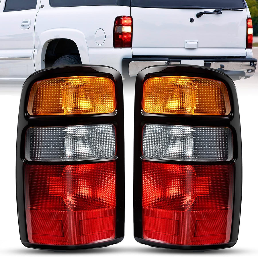 Nilight Taillight Assembly Compatible with 2000 2001 2002 2003 2004 2005 2006 Chevy Tahoe Suburban GMC Yukon Tail Light OE Style Rear Lamp Replacement Driver and Passenger Side