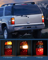 Nilight Taillight Assembly Compatible with 2000 2001 2002 2003 2004 2005 2006 Chevy Tahoe Suburban GMC Yukon Tail Light OE Style Rear Lamp Replacement Driver and Passenger Side, view 6