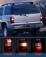 Nilight Taillight Assembly Compatible with 2000 2001 2002 2003 2004 2005 2006 Chevy Tahoe Suburban GMC Yukon Tail Light OE Style Rear Lamp Replacement Driver and Passenger Side, view 6