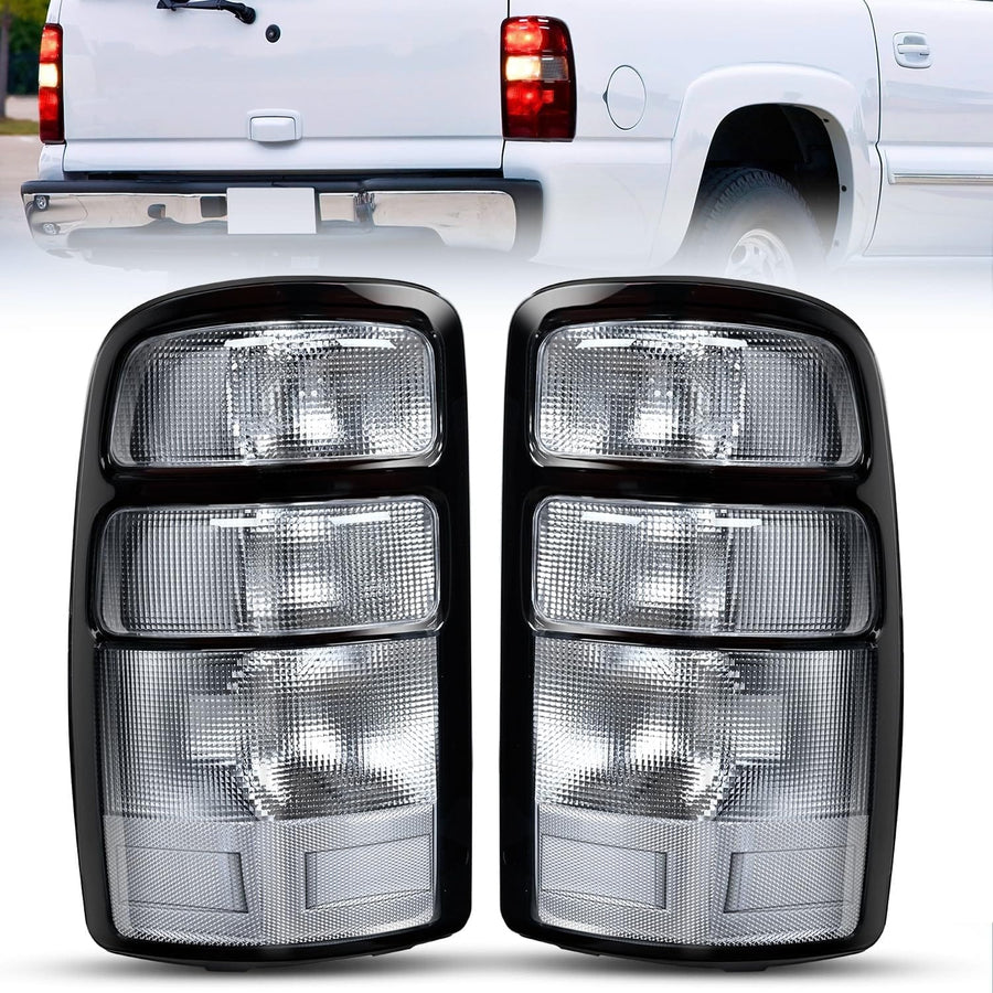 Nilight Taillight Assembly Compatible with 2000 2001 2002 2003 2004 2005 2006 Chevy Tahoe Suburban GMC Yukon Tail Light OE Style Rear Lamp Replacement Driver and Passenger Side