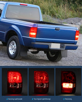 Nilight Taillight Assembly Compatible with 2001 2002 2003 2004 2005 2006 2007 2008 2009 2010 2011 Ford Ranger without STX Model Rear Lamp OE Style Driver and Passenger Side Red Lens, view 3