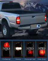 Nilight Taillight Assembly Compatible with 2001 2002 2003 2004 Toyota Tacoma Rear Lamp Replacement with Dark Red Housing Tail Lights Driver Side, view 5