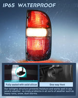 Nilight Taillight Assembly Compatible with 2001 2002 2003 2004 Toyota Tacoma Rear Lamp Replacement with Dark Red Housing Tail Lights Passenger Side, view 4