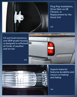 Nilight Taillight Assembly Compatible with 2001 2002 2003 2004 Toyota Tacoma Rear Lamp Replacement with Dark Red Housing Tail Lights Passenger Side, view 6