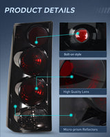 Nilight Taillight Assembly Compatible with 2003 2004 2005 2006 2007 2008 2009 2010 2011 2012 2013 2014 Chevy Express GMC Savana 1500 2003-2023 Chevrolet Express GMC Savana 2500 3500 Rear Tail Light, view 5