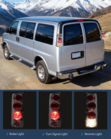 Nilight Taillight Assembly Compatible with 2003 2004 2005 2006 2007 2008 2009 2010 2011 2012 2013 2014 Chevy Express GMC Savana 1500 2003-2023 Chevrolet Express GMC Savana 2500 3500 Rear Tail Light, view 3