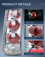 Nilight Taillight Assembly Compatible with 2003 2004 2005 2006 2007 2008 2009 2010 2011 2012 2013 2014 Chevy Express GMC Savana 1500 2003-2023 Chevrolet Express GMC Savana 2500 3500 Rear Tail Light, view 5