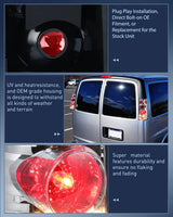 Nilight Taillight Assembly Compatible with 2003 2004 2005 2006 2007 2008 2009 2010 2011 2012 2013 2014 Chevy Express GMC Savana 1500 2003-2023 Chevrolet Express GMC Savana 2500 3500 Rear Tail Light, view 6