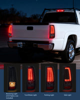 Nilight Taillight Assembly Compatible with 2003 2004 2005 2006 Chevy Silverado 1500 1500HD 2500 2500HD 3500 2007 Chevrolet Classic Incandescent Type Upgrade LED Tail Lights Rear Brake Lamps, view 4