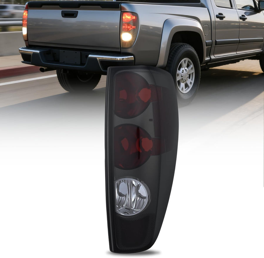 Nilight Taillight Assembly Compatible with 2004 2005 2006 2007 2008 2009 2010 2011 2012 Chevy Colorado GMC Canyon 2006-2008 Isuzu Tail Light Rear Lamp OE Style Passenger Side Smoke Red Lens
