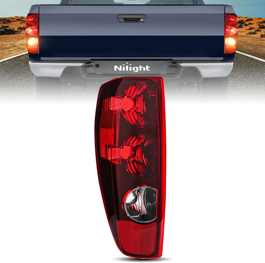 Nilight Taillight Assembly Compatible with 2004 2005 2006 2007 2008 2009 2010 2011 2012 Colorado GMC Canyon 2006 Isuzu i280 i350 2007 2008 Isuzu i290 i370 Rear Lamp OE Style Driver Side Red Lens