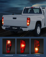 Nilight Taillight Assembly Compatible with 2004 2005 2006 2007 2008 2009 2010 2011 2012 Colorado GMC Canyon 2006 Isuzu i280 i350 2007 2008 Isuzu i290 i370 Rear Lamp OE Style Passenger Side Red Lens, view 3