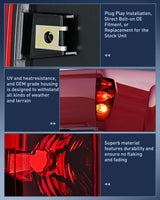 Nilight Taillight Assembly Compatible with 2004 2005 2006 2007 2008 2009 2010 2011 2012 Colorado GMC Canyon 2006 Isuzu i280 i350 2007 2008 Isuzu i290 i370 Rear Lamp OE Style Passenger Side Red Lens, view 5