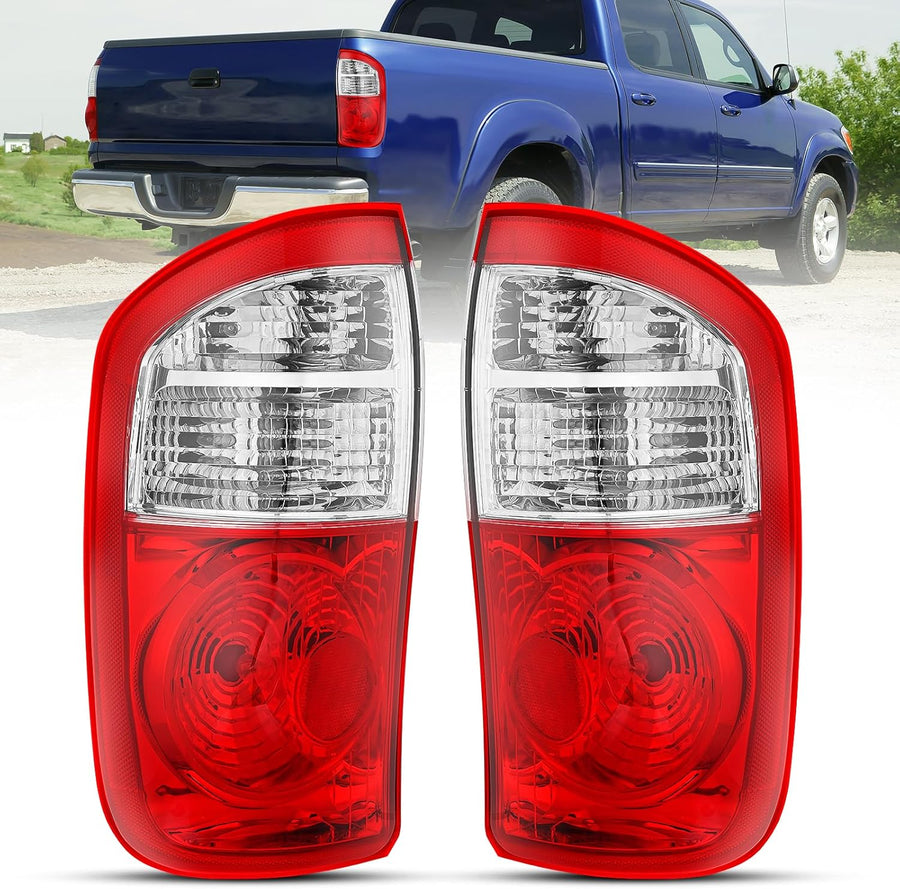 Nilight Taillight Assembly Compatible with 2004 2005 2006 Toyota Tundra 4 Door Double Cab and Crew Cab Tail Light OE Style Rear Lamp Replacement Driver and Passenger Side