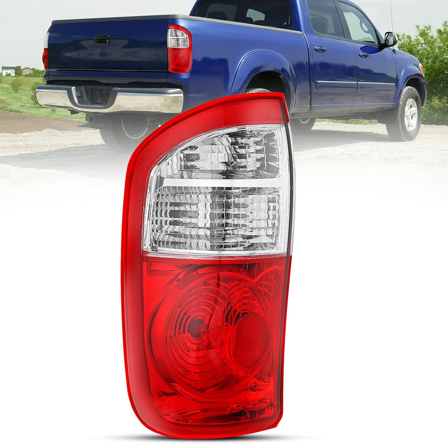 Nilight Taillight Assembly Compatible with 2004 2005 2006 Toyota Tundra 4 Door Double Cab and Crew Cab Tail Light OE Style Rear Lamp Replacement Driver Side