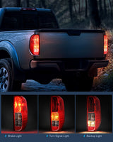 Nilight Taillight Assembly Compatible with 2005 2006 2007 2008 2009 2010 2011 2012 2013 2014 2015 2016 2017 2018 2019 2020 2021 Nissan Frontier and 2009-2012 Suzuki Equator Driver and Passenger Side, view 3