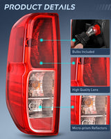 Nilight Taillight Assembly Compatible with 2005 2006 2007 2008 2009 2010 2011 2012 2013 2014 2015 2016 2017 2018 2019 2020 2021 Nissan Frontier and 2009-2012 Suzuki Equator Driver and Passenger Side, view 6