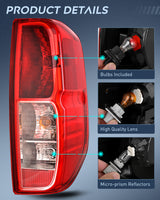 Nilight Taillight Assembly Compatible with 2005 2006 2007 2008 2009 2010 2011 2012 2013 2014 2015 2016 2017 2018 2019 2020 2021 Nissan Frontier and 2009-2012 Suzuki Equator Right Passenger Side, view 6