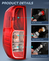 Nilight Taillight Assembly Compatible with 2005 2006 2007 2008 2009 2010 2011 2012 2013 2014 2015 2016 2017 2018 2019 2020 2021 Nissan Frontier and 2009-2012 Suzuki Equator Tail Light Left Driver Side, view 6