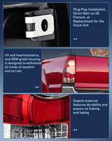 Nilight 2005 2006 2007 2008 2009 2010 2011 2012 2013 2014 2015 Toyota Tacoma Rear Lamp Replacement Taillight Assembly LED Lens Driver Side and Passenger Side, view 5