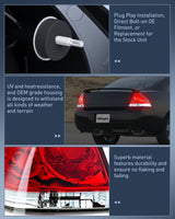 Nilight Taillight Assembly Compatible with 2006 2007 2008 2009 2010 2011 2012 2013 Chevy Impala 2014 2015 2016 Chevrolet Impala Limited Rear Tail Light Right Passenger Side, view 6