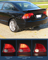 Nilight Taillight Assembly Compatible with 2006 2007 2008 Honda Civic Sedan Hybrid DX EX GX LX 4 Door Rear Lamp Replacement OE Style Driver and Passenger Side, view 3