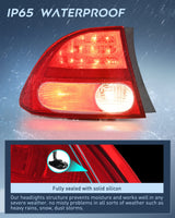 Nilight Taillight Assembly Compatible with 2006 2007 2008 Honda Civic Sedan Hybrid DX EX GX LX 4 Door Rear Lamp Replacement OE Style Driver Side, view 4