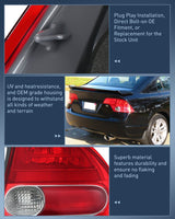 Nilight Taillight Assembly Compatible with 2006 2007 2008 Honda Civic Sedan Hybrid DX EX GX LX 4 Door Rear Lamp Replacement OE Style Passenger Side, view 5