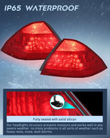 Nilight Taillight Assembly Compatible with 2006 2007 Honda Accord 4 Door Sedan Excluding Hybrid Rear Lamp Replacement OE Style Driver Side and Passenger, view 4