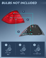Nilight Taillight Assembly Compatible with 2006 2007 Honda Accord 4 Door Sedan Excluding Hybrid Rear Lamp Replacement OE Style Driver Side, view 2