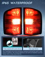 Nilight Taillight Assembly Compatible with 2007 2008 2009 2010 2011 2012 2013 2013 2014 Chevy Silverado 1500 2500HD 3500HD 2007-2013 GMC Sierra 3500HD Rear Lamp Replacement with Dark Red Lens Pair, view 6