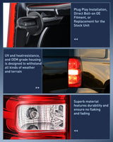 Nilight Taillight Assembly Compatible With 2007 2008 2009 2010 2011 2012 2013 2014 Chevy Chevrolet Tahoe Suburban Tail Lights Rear Lamps Replacement Driver and Passenger Side Dark Red, view 6