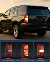 Nilight Taillight Assembly Compatible With 2007 2008 2009 2010 2011 2012 2013 2014 Chevy Chevrolet Tahoe Suburban Tail Lights Rear Lamps Replacement Driver Dark Red, view 5