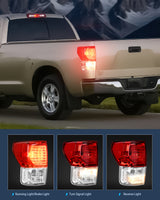 Nilight Taillight Assembly Compatible with 2007 2008 2009 2010 2011 2012 2013 Toyota Tundra Rear Tail Light Lamp Replacement OE Style Left Driver Side, view 3