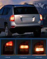 Nilight Taillight Assembly Compatible with 2007 2008 2009 2010 Jeep Compass Tail Light OE Style Rear Lamp Replacement Driver and Passenger Side, view 3