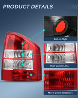 Nilight Taillight Assembly Compatible with 2007 2008 2009 2010 Jeep Compass Tail Light OE Style Rear Lamp Replacement Passenger Side, view 5