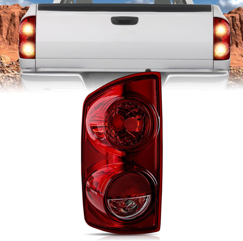 Nilight Taillight Assembly Compatible with 2007 2008 Dodge Ram 1500 2007 2008 2009 Dodge Ram 2500 3500 Rear Lamp Replacement OE Style Driver Side Dark Red Lens