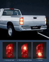 Nilight Taillight Assembly Compatible with 2007 2008 Dodge Ram 1500 2007 2008 2009 Dodge Ram 2500 3500 Rear Lamp Replacement OE Style Driver Side Red Lens, view 3