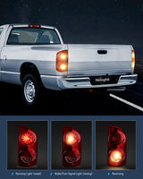 Nilight Taillight Assembly Compatible with 2007 2008 Dodge Ram 1500 2007 2008 2009 Dodge Ram 2500 3500 Rear Lamp Replacement OE Style Passenger Side Dark Red Lens, view 3