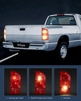 Nilight Taillight Assembly Compatible with 2007 2008 Dodge Ram 1500 2007 2008 2009 Dodge Ram 2500 3500 Rear Lamp Replacement OE Style Passenger Side Red Lens, view 3