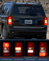 Nilight Taillight Assembly Compatible with 2008 2009 2010 2011 2012 2013 2014 2015 2016 2017 Jeep Patriot Tail Light OE Style Rear Lamp Replacement Driver and Passenger Side w/Bulbs, view 3