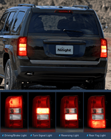 Nilight Taillight Assembly Compatible with 2008 2009 2010 2011 2012 2013 2014 2015 2016 2017 Jeep Patriot Tail Light OE Style Rear Lamp Replacement Driver Side w/Bulbs, view 3