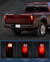 Nilight Taillight Assembly Compatible with 2008 2009 2010 2011 2012 2013 2014 2015 2016 Ford F250 F350 F450 Super Duty Rear Lamp Replacement OE Style Driver Side Dark Red, view 3