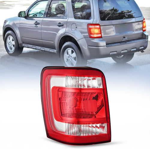 Nilight Taillight Assembly Compatible with 2008 2009 2010 2011 2012 Ford Escape Tail Lights Rear Lamp Replacement OE Style Driver Side