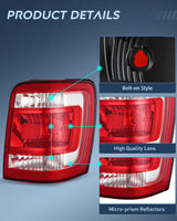 Nilight Taillight Assembly Compatible with 2008 2009 2010 2011 2012 Ford Escape Tail Lights Rear Lamp Replacement OE Style Passenger Side, view 6