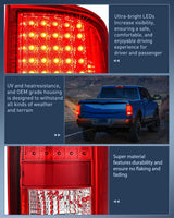 Nilight Taillight Assembly Compatible with 2009 2010 2011 2012 2013 2014 2015 2016 2017 2018 Dodge Ram 1500 2010-2018 Ram 2500 3500 Incandescent Type Upgrade LED Tail Lights Rear Brake Lamps, view 6